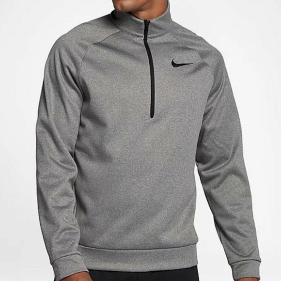 nike therma half zip top